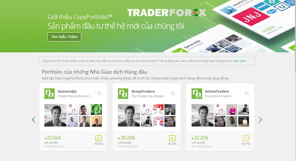 Copy Portfolio tại sàn eToro